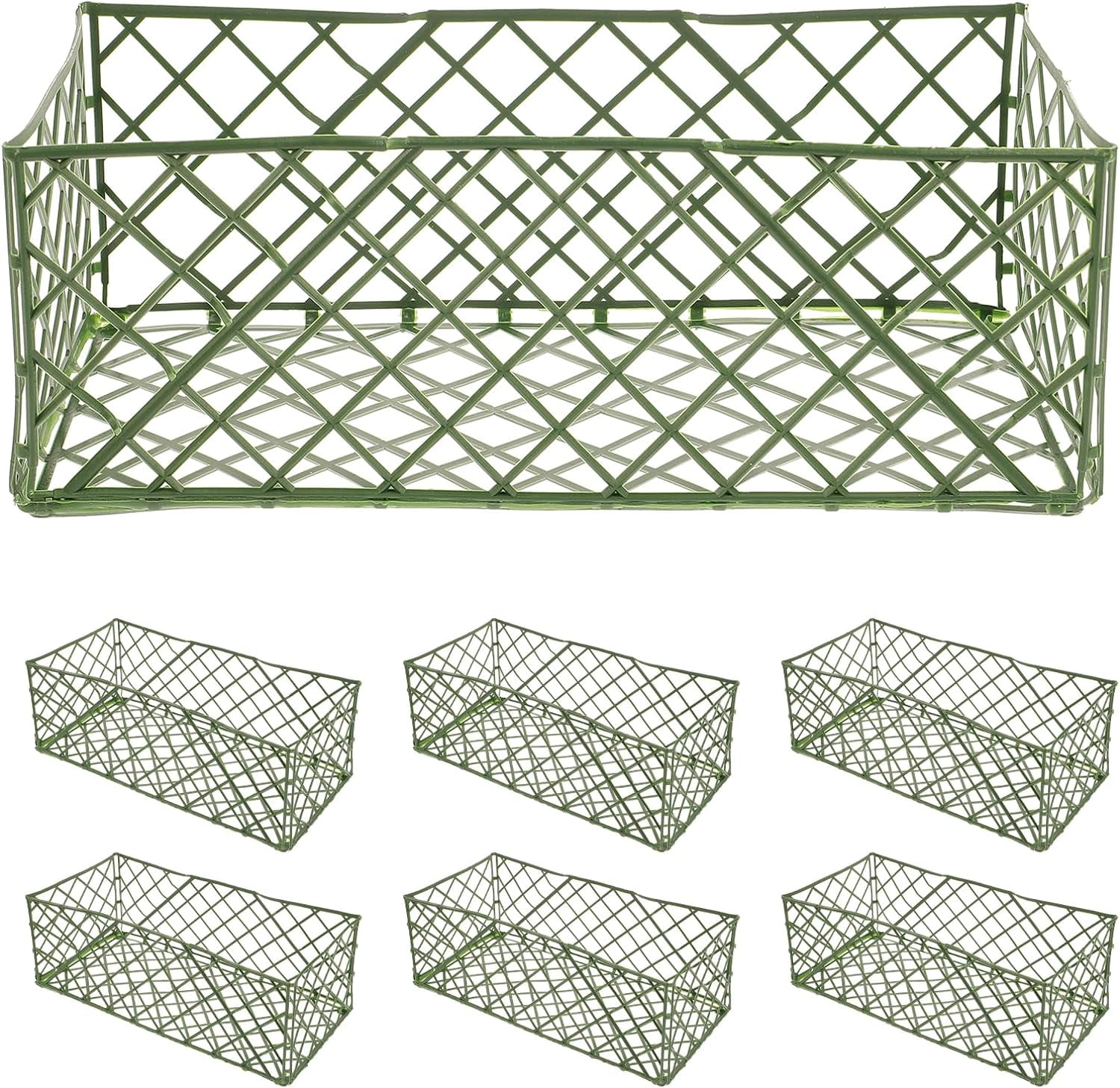 BOSHG 10 Pcs Floral Foam Cage Mesh Flower Holder Fresh Flowers Cage