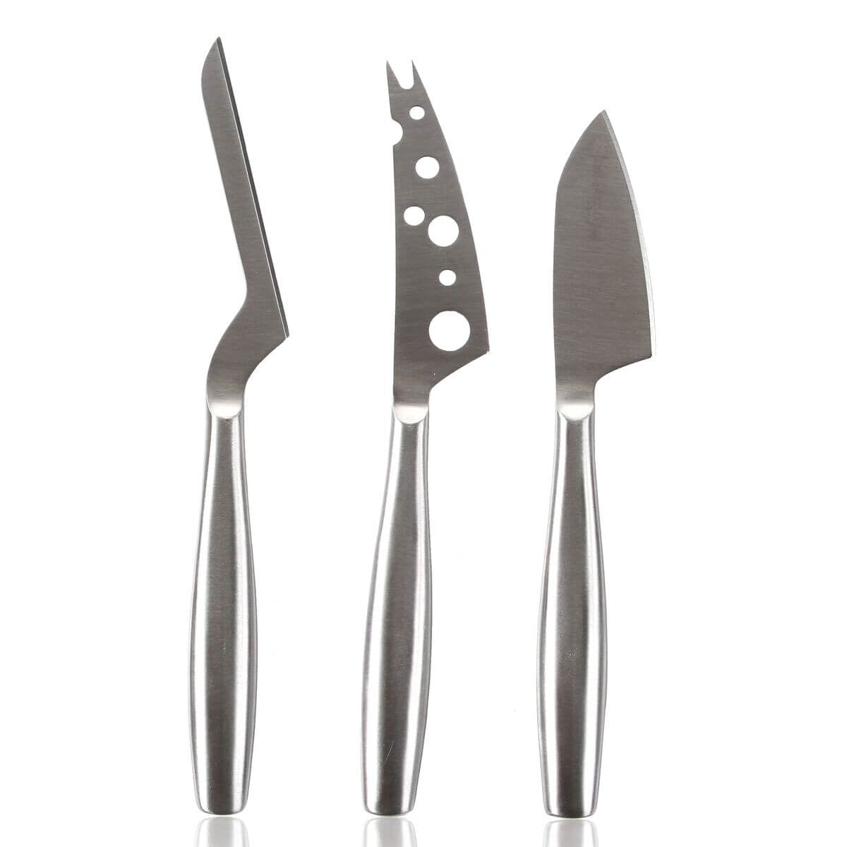 Hecef Cheese Knife Serving Set of 3, Vintage Style Stainless Steel