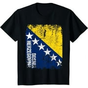 BOSNIA Flag Vintage Distressed HERZeGOVINA T-Shirt