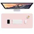 thumbnail image 1 of BOSOBO Desk Pad, 30" x 14" PU Leather Desk Mat, XL Extended Mouse Pad, Waterproof Desk Blotter Protector, Ultra Thin Large Laptop Keyboard Mat, Non-Slip Desk Writing Pad for Office Home, Pink, 1 of 7