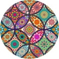 thumbnail image 1 of Bosobo Bosobo Mouse Pad, Round Mandala Mouse Mat, Cute Mouse Pad With Design, Non-Slip Rubber Base Mousepad With Stitched Edge, Waterproof Women Office Mouse Pads, Small Size 7.9 X 7.9 Inch, Pretty M, 1 of 7