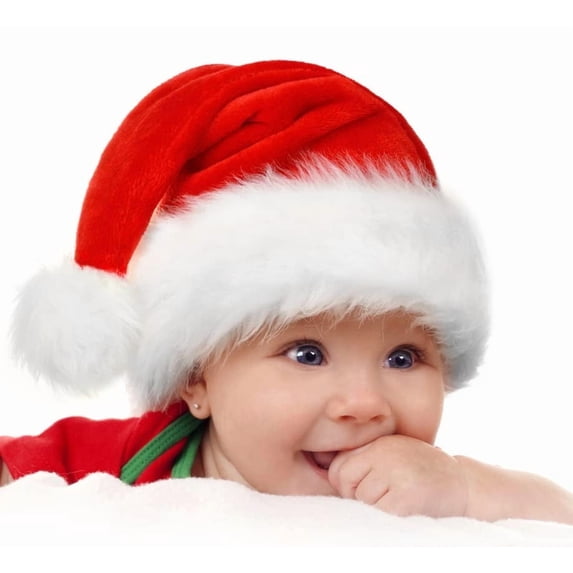 BOSONER Baby Christmas Hat - Toddler & Newborn Santa Claus Hats for Baby Girl & Boy's First Christmas