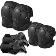 BOSONER Basic Kids Protective Gear Kids Knee Pads and Elbow Pads with Wrist Guards Set for 3-15 Years - Design for Roller Skates, Cycling, BMX Bike, Skateboard, Inline Skating, Scooter Riding Sports