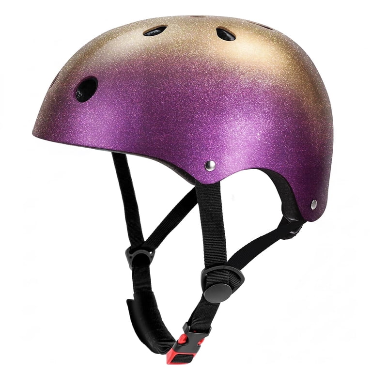 bike helmet vs multi sport TurboSke Skateboard Helmet, BMX Helmet, Multi-Sport Helmet, for Kids, Youth, Men, Women (Black, S/M (20.5