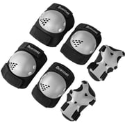 BOSONER Kids/Youth Knee Pads Elbow Pads Wrist Guards Set for 3-15 Years, Child Protective Gear Set for Roller Skates, Cycling, BMX Bike, Skateboard, Inline Skating, Scooter Riding Sports