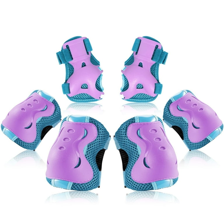 Bosoner Kids Knee Elbow Wrist Pads, Protective Gear for Skating