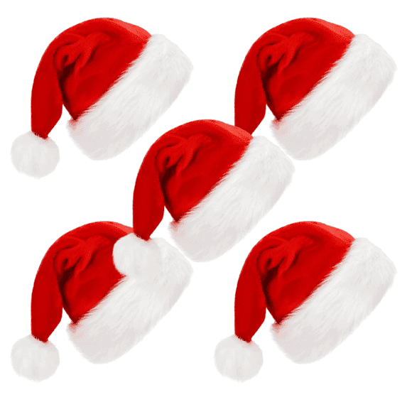 BOSONER Santa Hat: Christmas Hat Adult - Santa Hat for Women and Men