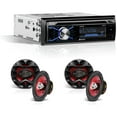 thumbnail image 1 of BOSS 508UAB Dash CD Car Player + 4 Speakers 6.5" with Bluetooth USB SD MP3 AUX Input, 1 of 1
