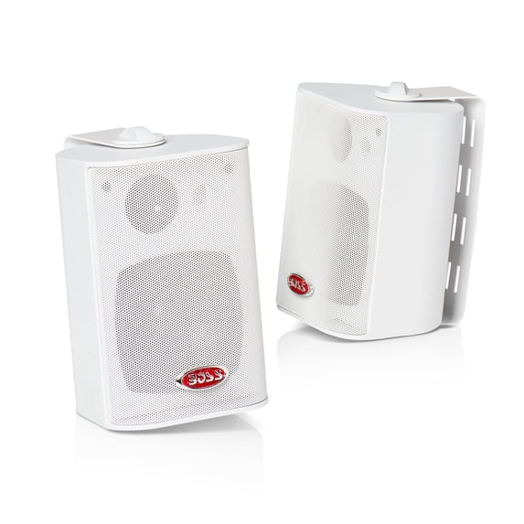 Boss Audio MR4.3W Marine Speakers, 200 Watts Per Pair, 4 Inch, 3 Way