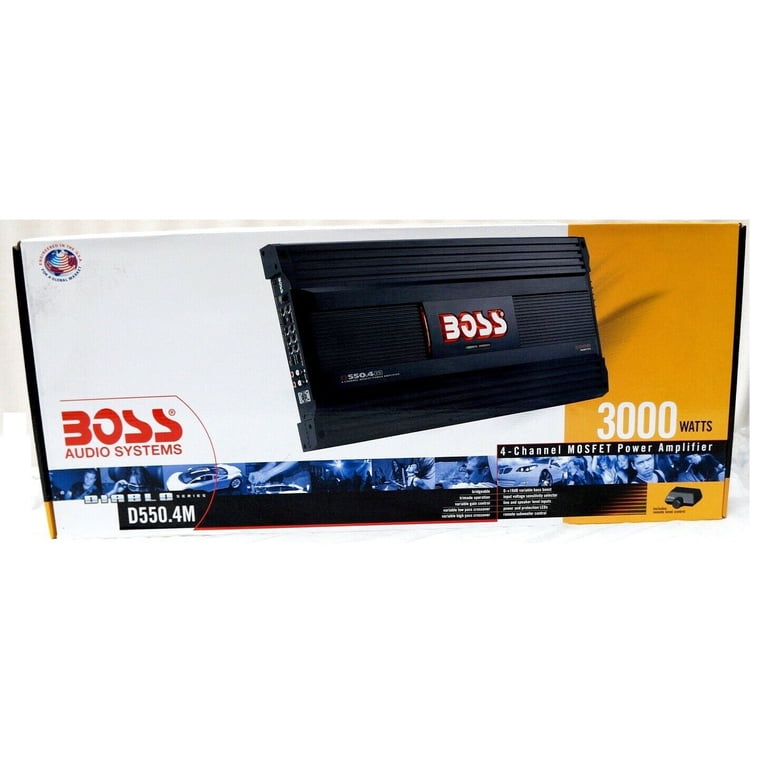BOSS Audio D550.4 3000W Max, 4-Channel bridgeable Diablo Amplifier