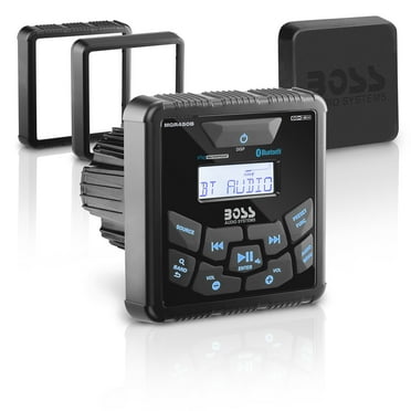 BOSS Audio Systems MGR450B Gauge-Style Marine Bluetooth Receiver, Weatherproof Boat Stereo