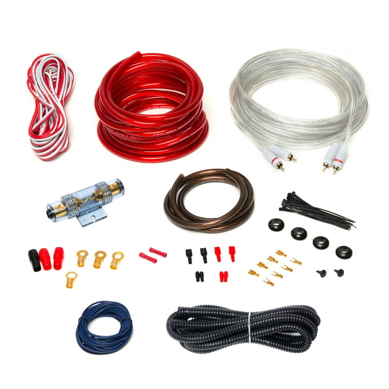 DS18 Gauge OFC Copper Wiring Kit Amplifier Installation Car, 47 OFF