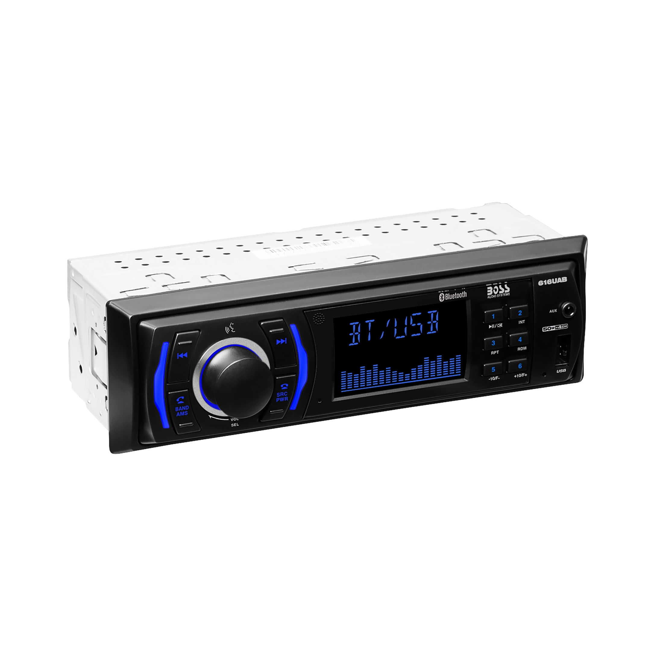BOSS Audio Systems 616UAB Car Stereo Single Din Bluetooth No CD DVD Player AM FM Radio Receiver MP3 USB Aux in