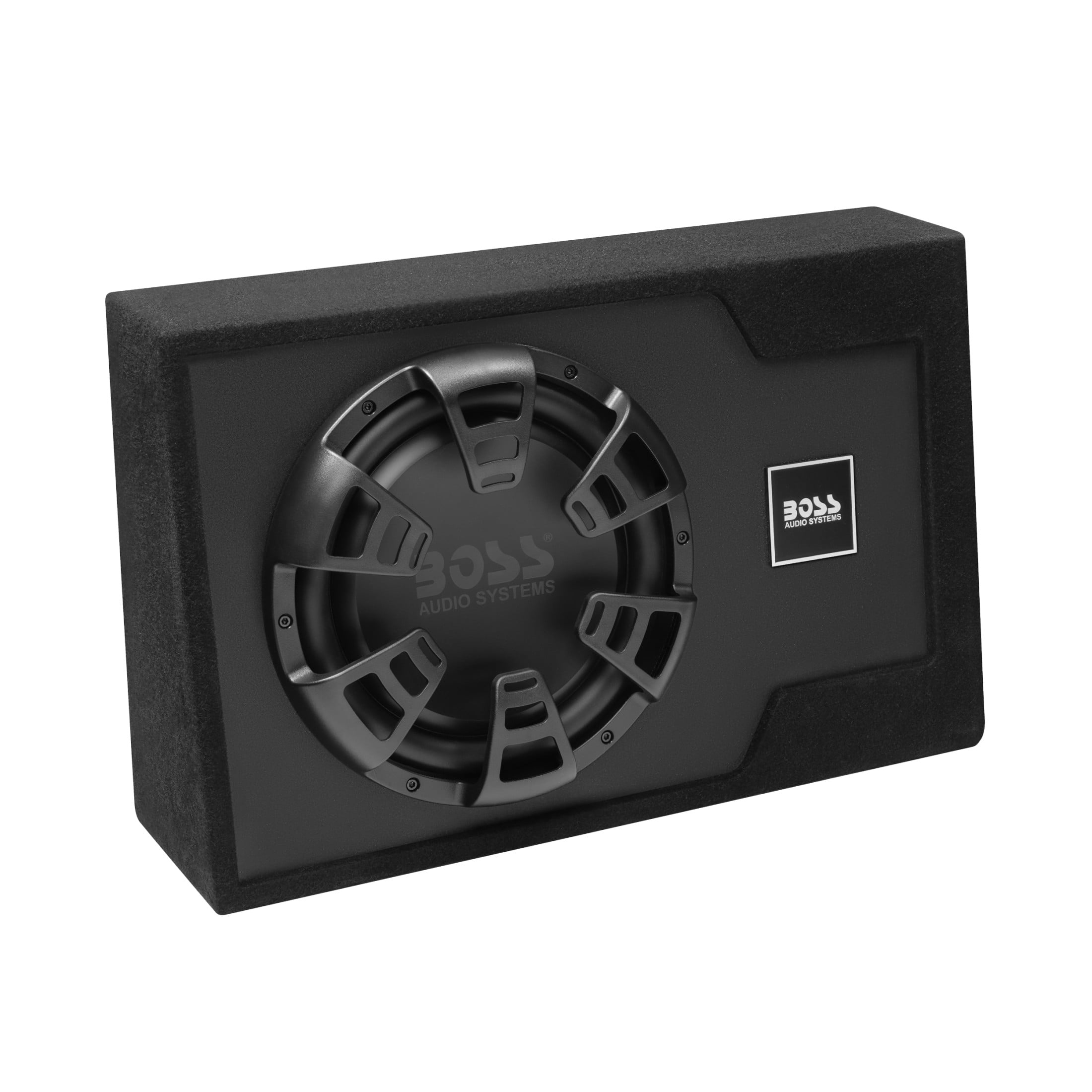 BOSS Audio Systems B12ES 12 inch Powered Car Subwoofer  1200 Watts Max, Single 4 Ohm Voice Coil, Built-in Amp Package, Remote Subwoofer Control (16 ft Cable), Sold Individually