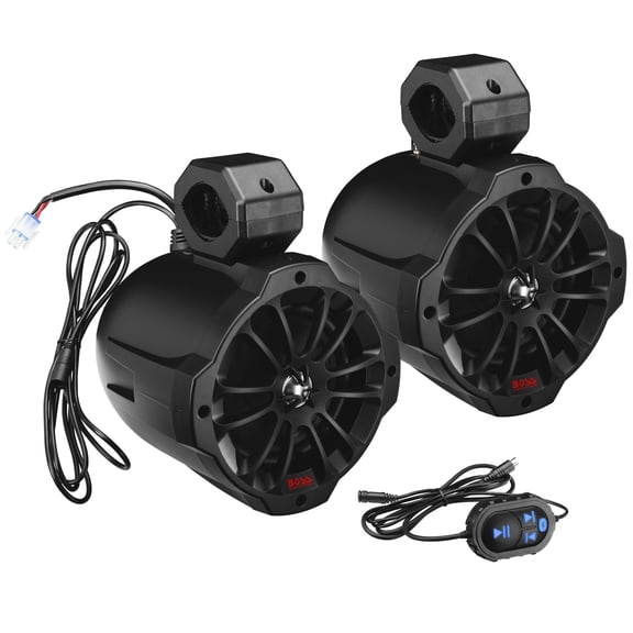 BOSS Audio Systems B62ABT 6.5 Inch Boat Amplified Tower Bluetooth Speakers