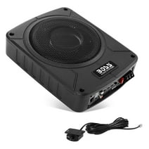 BOSS Audio Systems BAB8 8 Inch Powered Under Seat Car Audio Subwoofer - 800 Watts Max, Low Profile, Remote Subwoofer Control, For Truck, Boxes and Enclosures