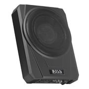 BOSS Audio Systems BASS10 10 inch Powered Under Seat Car Subwoofer and Amp Wiring Kit Package - 1000 Watts Max, 8 Gauge Wiring Kit, Remote Subwoofer Control, Sold Individually