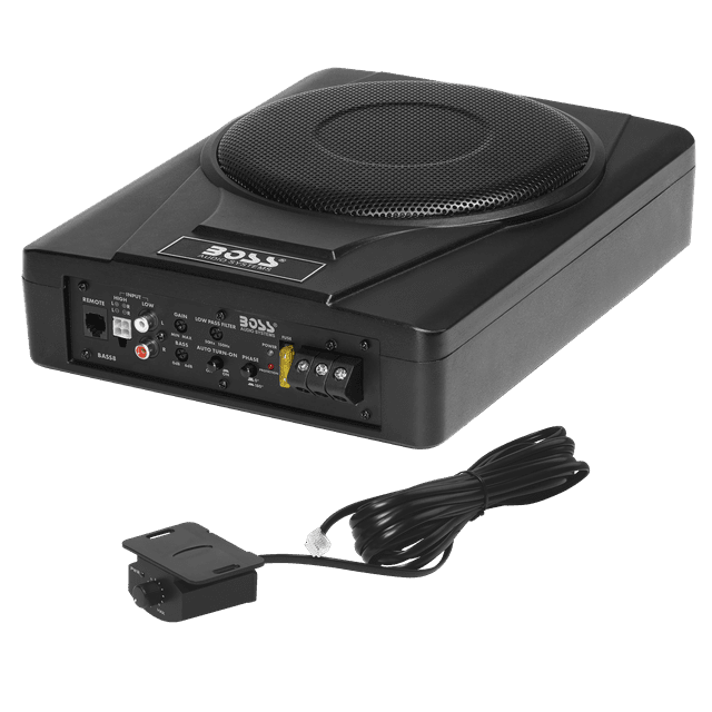 BOSS Audio BASS8 8 Inch Under Seat Car Subwoofer with BuiltIn Amp