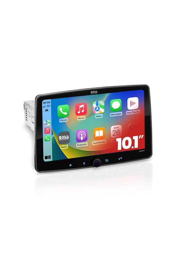 BCPA10 Single DIN Car Stereo Apple CarPlay & Android Auto, 10.1" Touchscreen