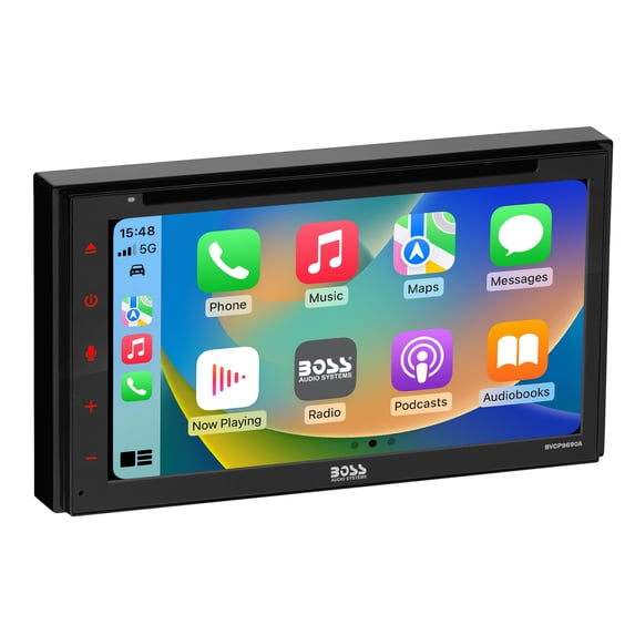 BOSS Audio Systems BCPA9690RC 6.75” Apple CarPlay Android Auto Car DVD Player