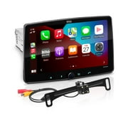 BOSS Audio Systems BE10ACP-C Car Stereo - Apple CarPlay, Android Auto, Single Din, 10 Inch Touchscreen, Bluetooth, No CD DVD Player, AM/FM Radio Receiver, Backup Camera