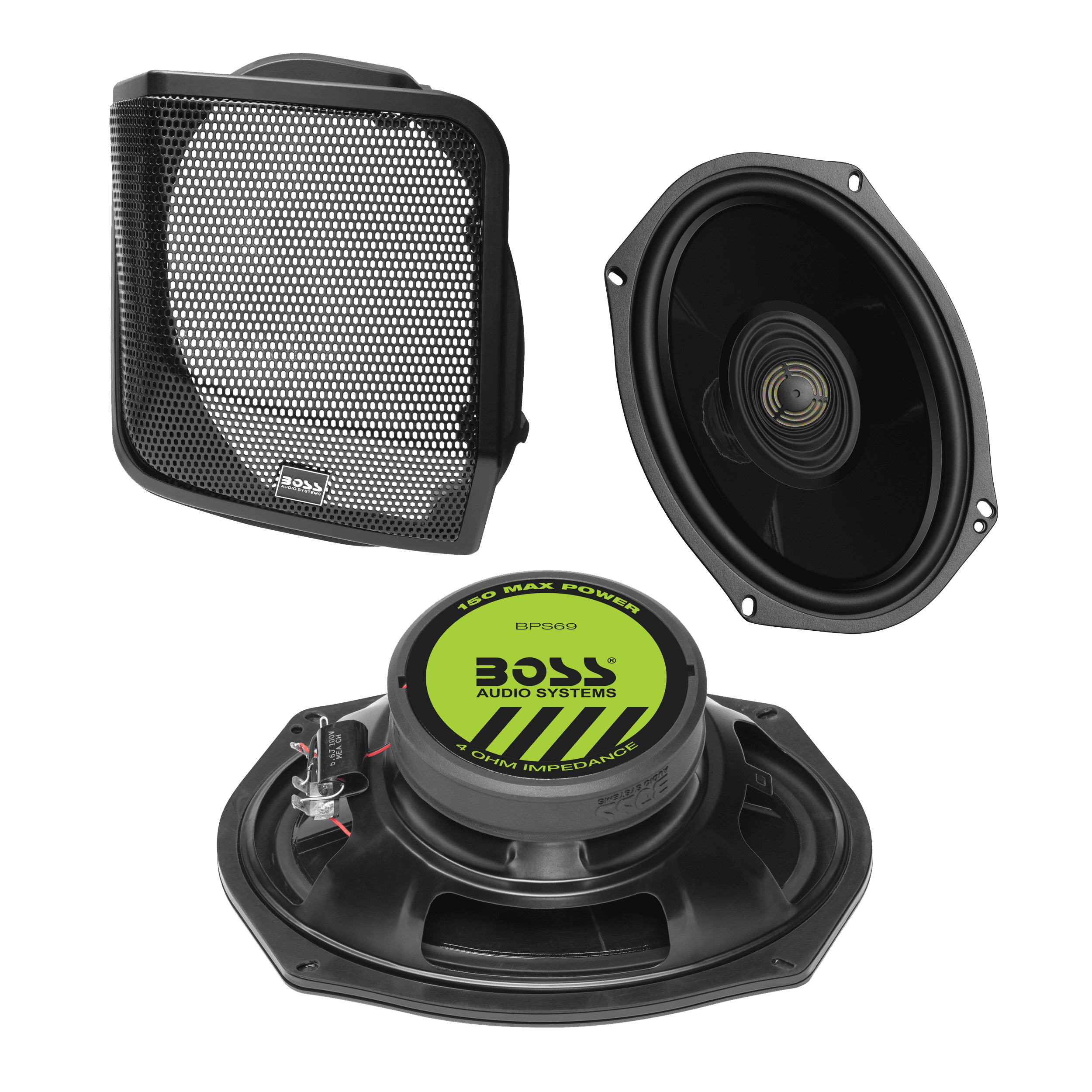 BOSS Audio Systems BHD14 Harley Davidson 6 x 9 Inch Saddlebag Speaker