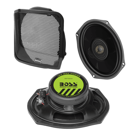 BOSS Audio Systems BHD14 Harley Davidson 6 x 9 Inch Saddlebag Speaker Kit