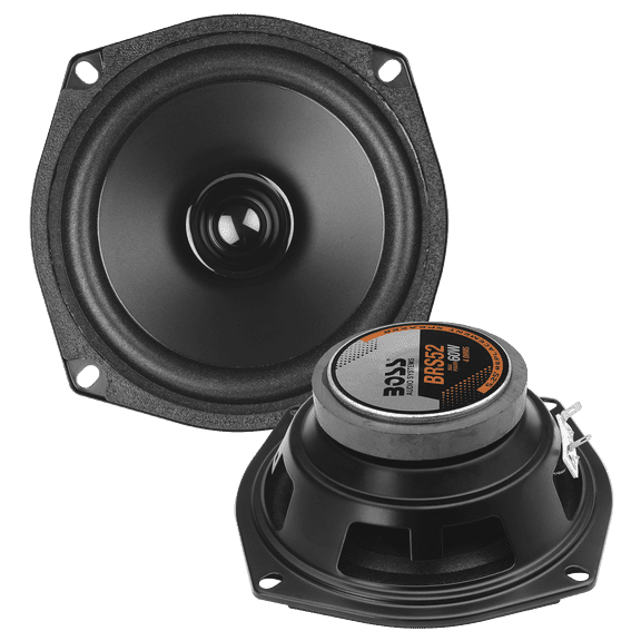 BOSS Audio Systems BRS52 5.25 Inch Car Door Speaker - Full Range, 60 Watts Max, 4-Ohm Polypropylene Cone, Drop-In Single Replacement