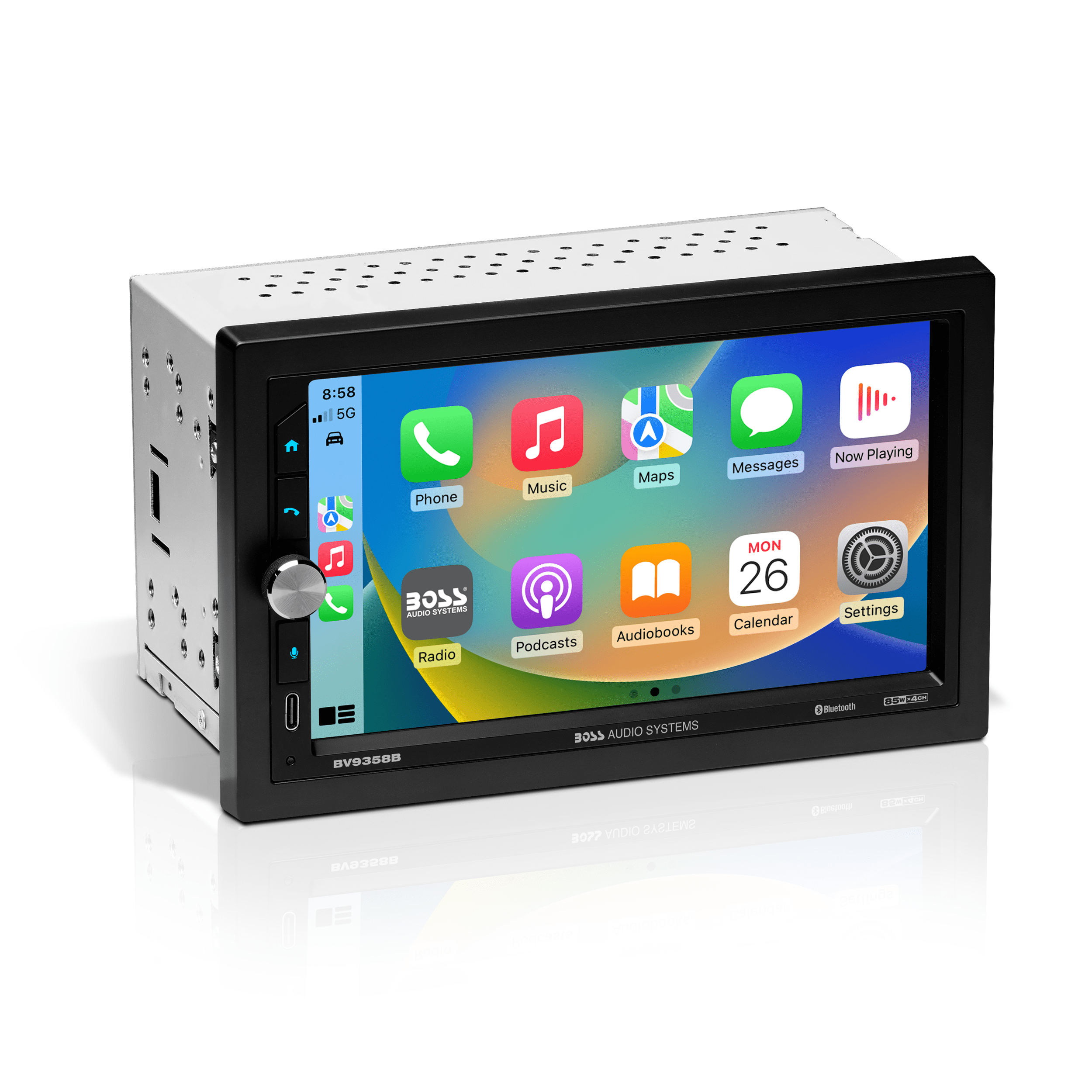 BOSS Audio Systems BV9358B Car DVD Player, Bluetooth, 7 Touchscreen, Apple CarPlay, Android Auto, USB, SD