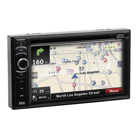 BOSS Audio - 6.2" - Built-in Navigation - Bluetooth - In-Dash CD/DVD/DM Receiver - Black