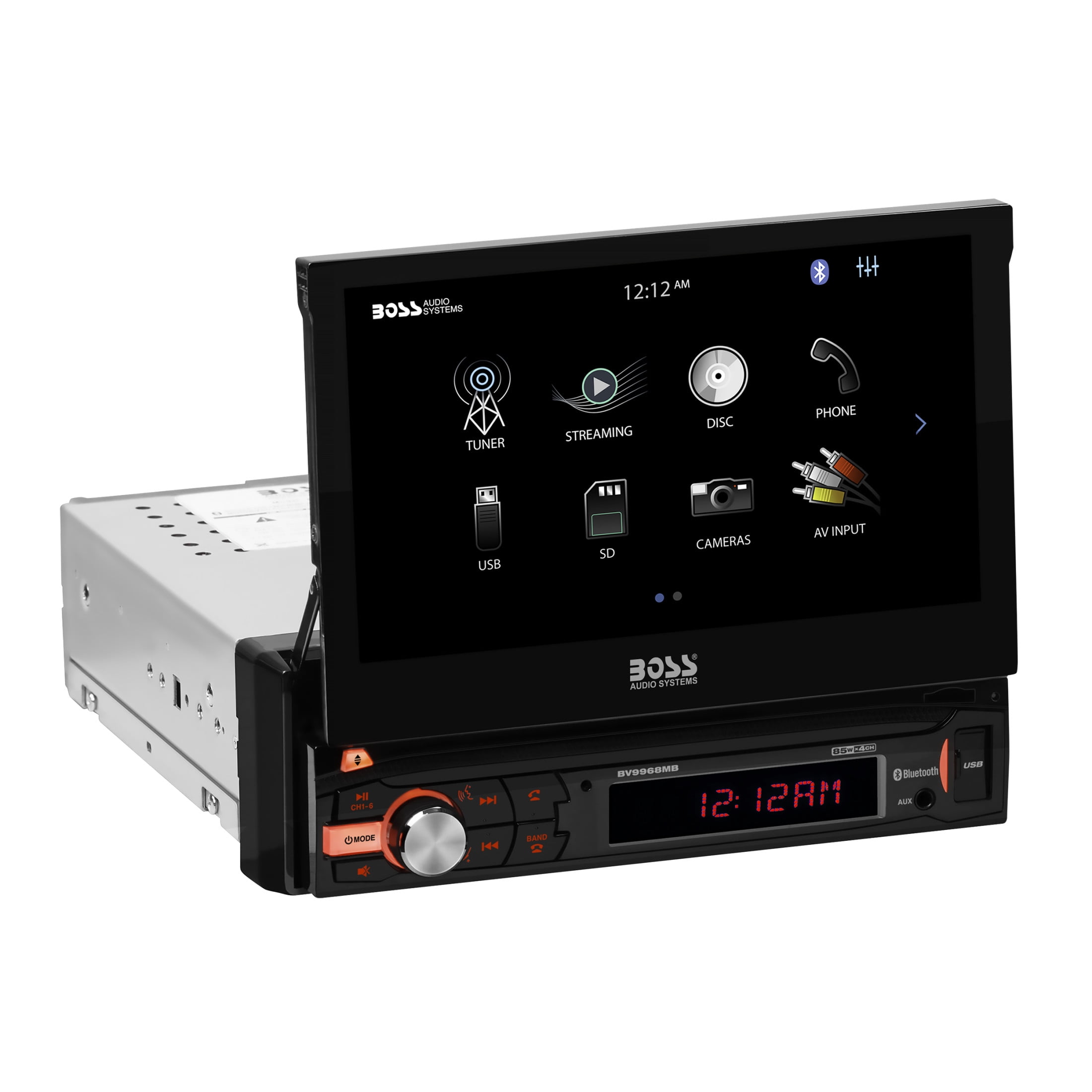 BOSS Audio Systems BV9968MB Car Stereo Single Din, 7 inch Touchscreen, Bluetooth, No CD DVD Player, AM/FM Radio Receiver