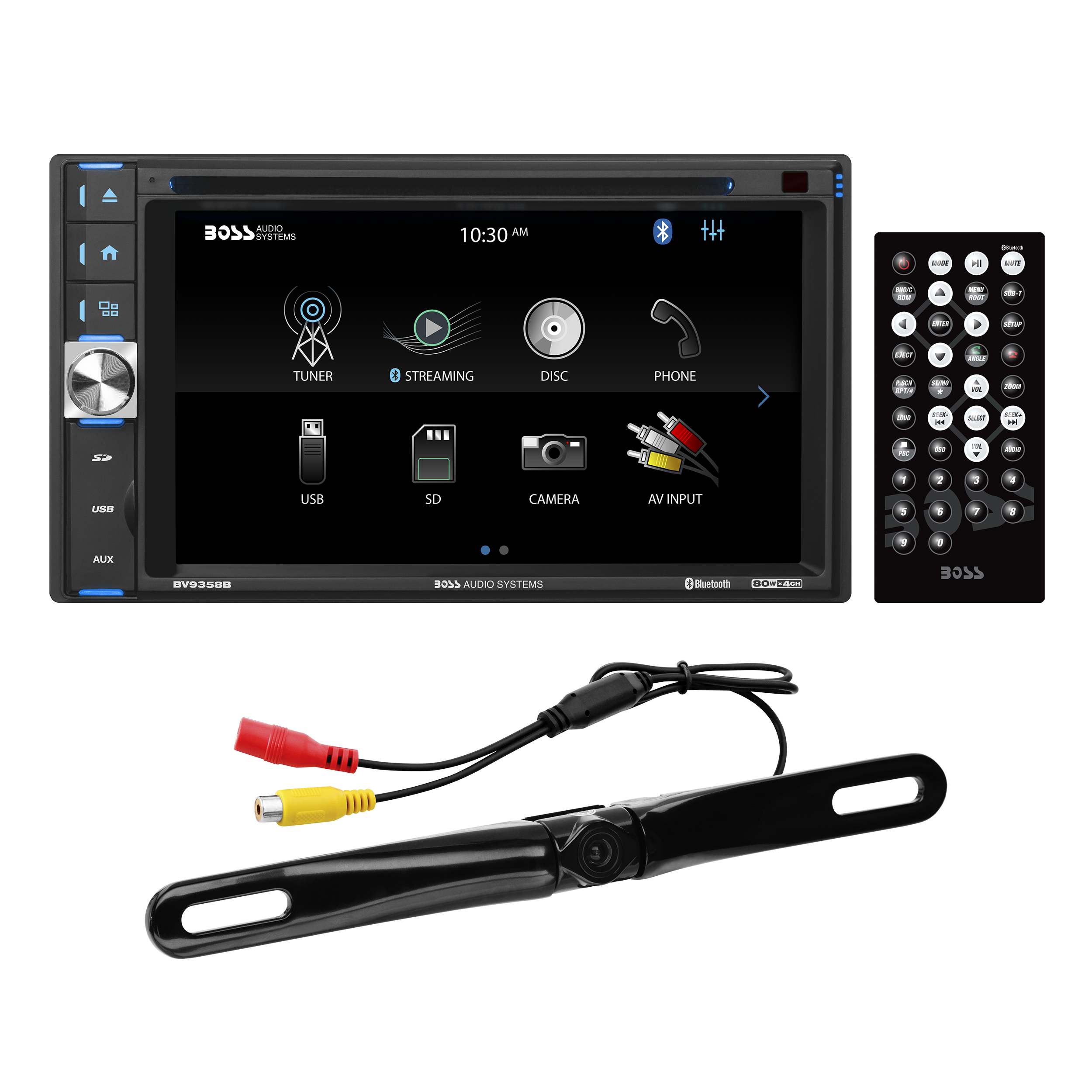 BOSS Audio Systems BVB9358RC Car DVD Player, Rearview Camera, Bluetooth 6.2” LCD - image 1 of 15