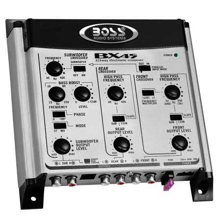 BOSS Audio Systems BX45 Pre-Amp Electronic Car Crossover, Black