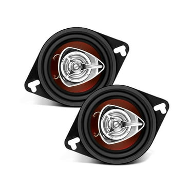 BOSS Audio Systems CH3220 Chaos Series 3.5 inch Car Door Speakers - 140 Watts Max (per pair), Coaxial, 2 Way, Full Range, 4 Ohms, Sold in Pairs, Bocinas Para Carro