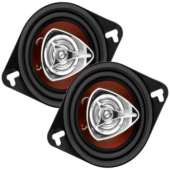 BOSS Audio Systems CH3220 Chaos Series 3.5 inch Car Door Speakers - 140 Watts Max (per pair), Coaxial, 2 Way, Full Range, 4 Ohms, Sold in Pairs, Bocinas Para Carro