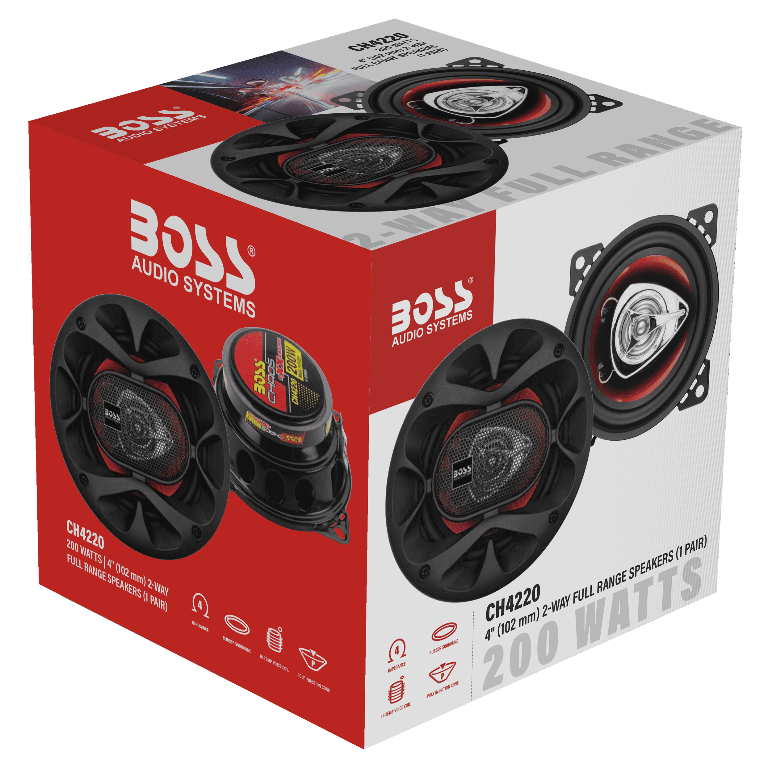 BOSS Audio Systems CH4220 4” Car Speakers, 200 Egypt Ubuy