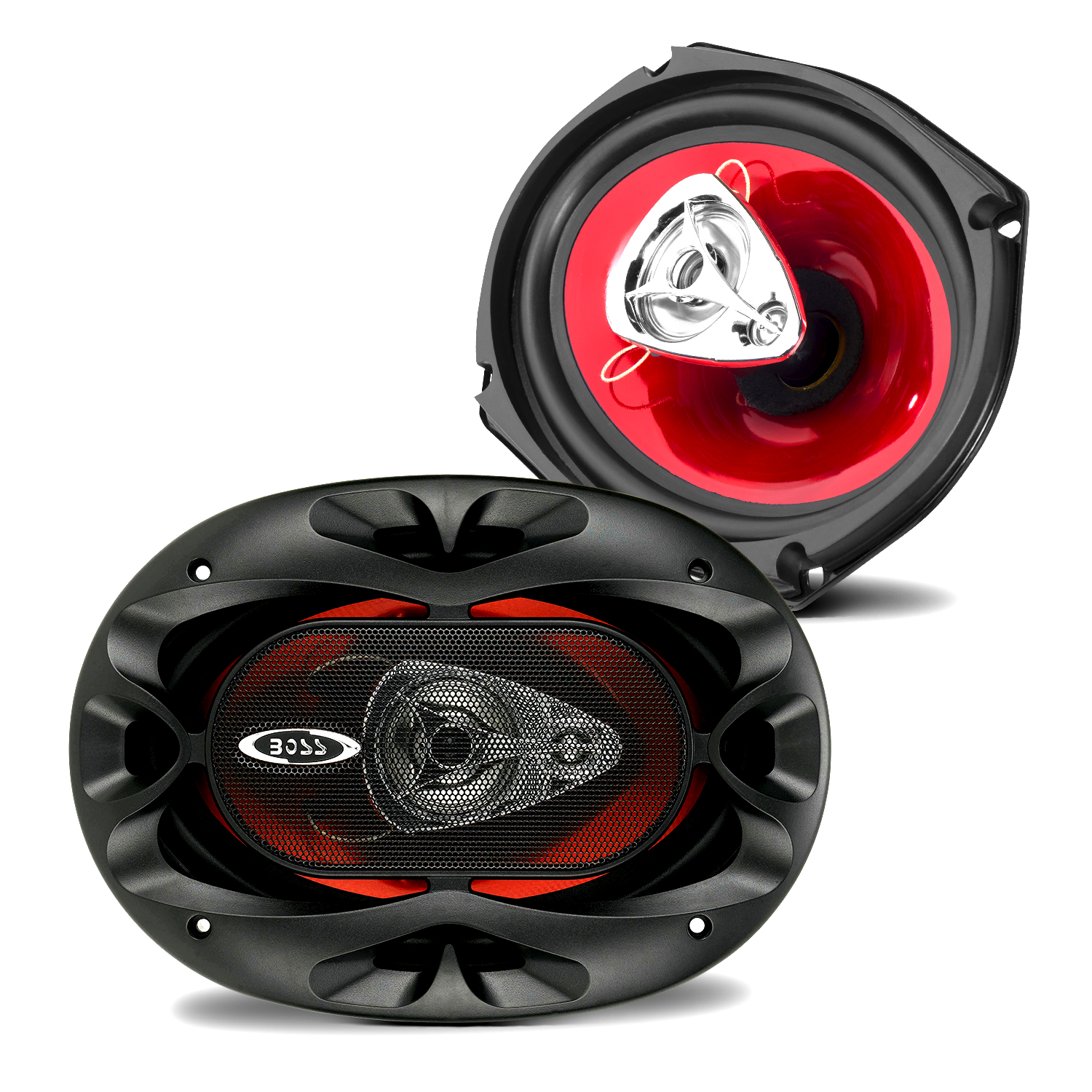 BOSS Audio Systems CH6930 Chaos Series 6 x 9 inch Car Stereo Door Speakers - 400 Watts Max, 3 Way, Full Range Audio, Tweeters, Coaxial, Sold in Pairs - image 1 of 12