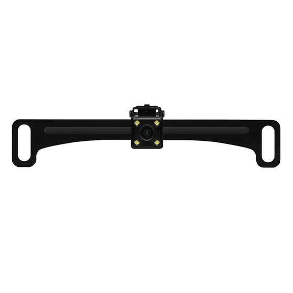 BOSS Audio Systems ELPC40B Backup Car Rearview Reverse Camera - License Plate Mount, 170° Wide Angle View, Low Light Visibility, For Vehicle Pickup Truck RV Travel Trailers, Camper Accessories, Stereo