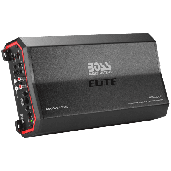 BOSS Audio Systems Elite 4000W Monoblock Class D Vehicle Audio Amplifier with Remote Control, 8.9 lb