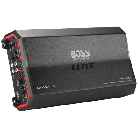 BOSS Audio Systems Elite 4000W Monoblock Class D Vehicle Audio Amplifier with Remote Control, 8.9 lb
