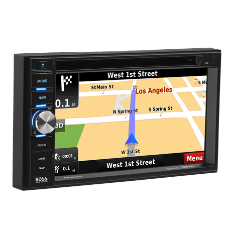 BOSS Audio - 6.2" - Built-in Navigation - Bluetooth - In-Dash CD/DVD/DM Receiver - Black