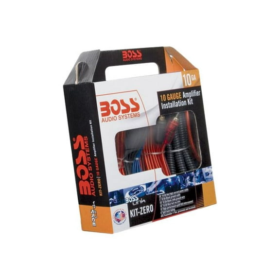 BOSS Audio Systems KIT-ZERO 10 Gauge Amplifier Installation Wiring Kit