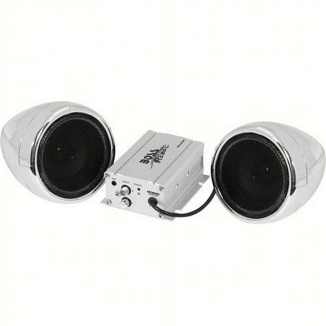 BOSS Audio Systems MC420B Motorcycle Speaker Amplifier, Bluetooth, 3” Speakers