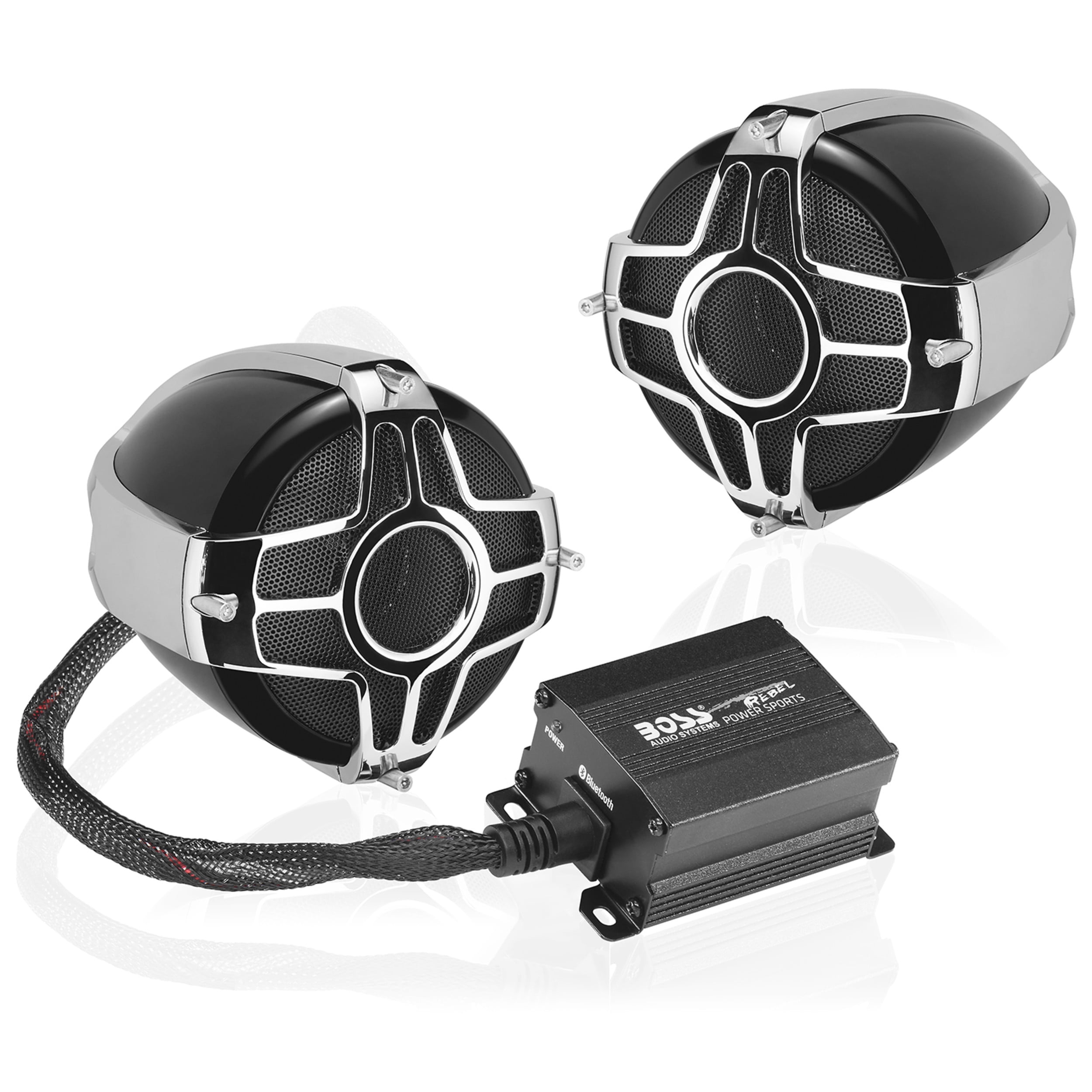 BOSS Audio Systems ATVB95LED UTV ATV Speakers Weatherproof, ATV