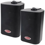 Pyle PLMR60B 6.5" 150W Dual Cone Marine Speakers – Waterproof, Black – Pair