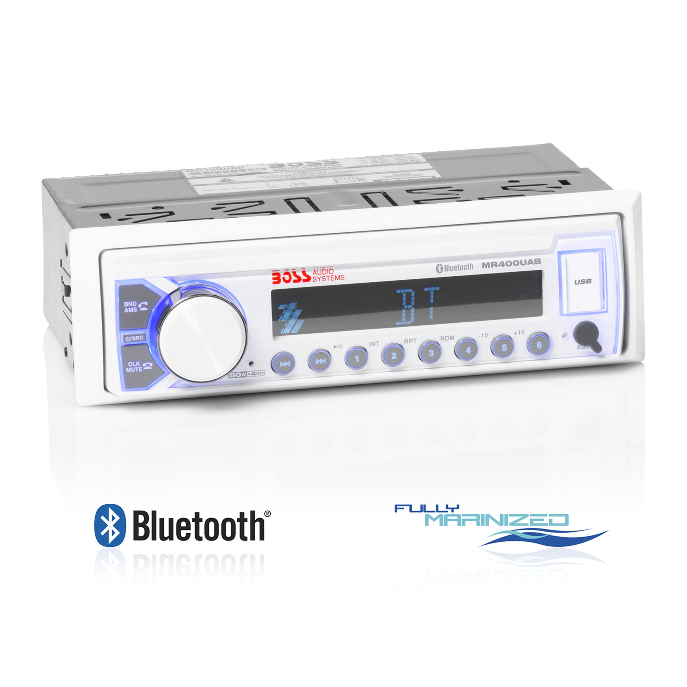 BOSS Audio Systems MR400UAB Marine Audio Stereo System – Bluetooth Head ...