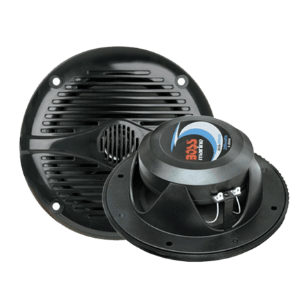 BOSS Audio Systems MR50B 5.25" Weatherproof Marine Stereo Speakers, Black