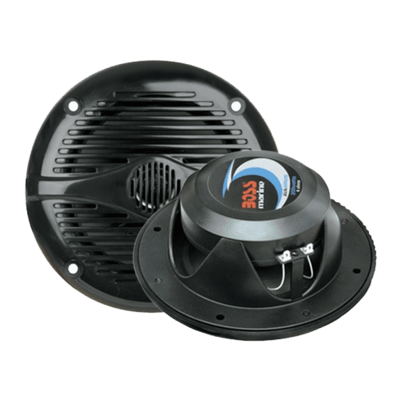 BOSS Audio Systems MR50B 5.25" Weatherproof Marine Stereo Speakers, Black
