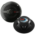 BOSS Audio Systems MR60B 200 Watt Per Pair, 6.5 Inch , Full Range, 2 Way Weatherproof Marine Speakers Sold in Pairs BLACK