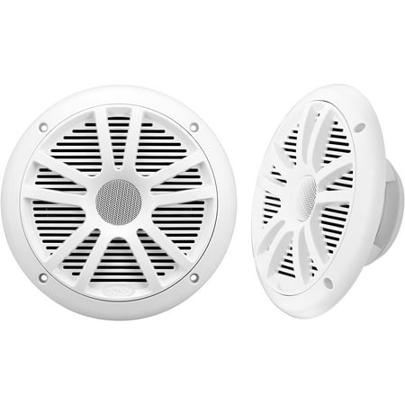 BOSS Audio Systems MR6W 180 Watt Per Pair, 6.5 Inch, Full Range, 2 Way Weatherproof Marine Speakers, Sold in Pairs
